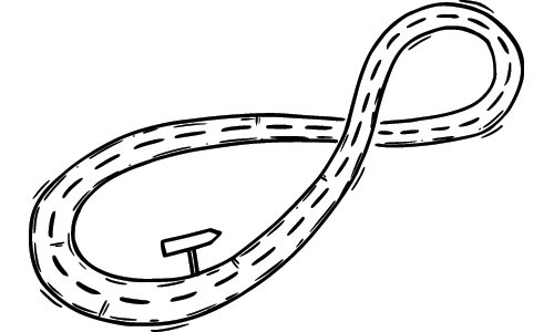 Illustration of Looping Road